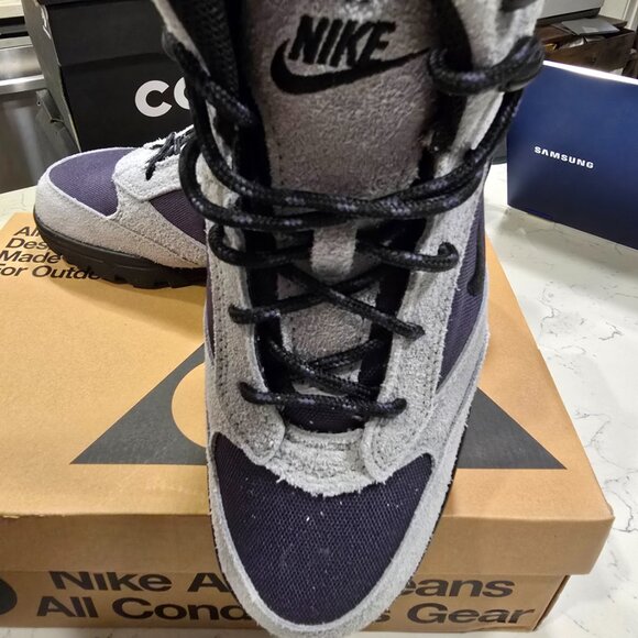 NIKE ACG Torre Mid WP Men Sz 7 Light Pumice/Black-Dark Raisin FD0212-002 Boots - Picture 4 of 16